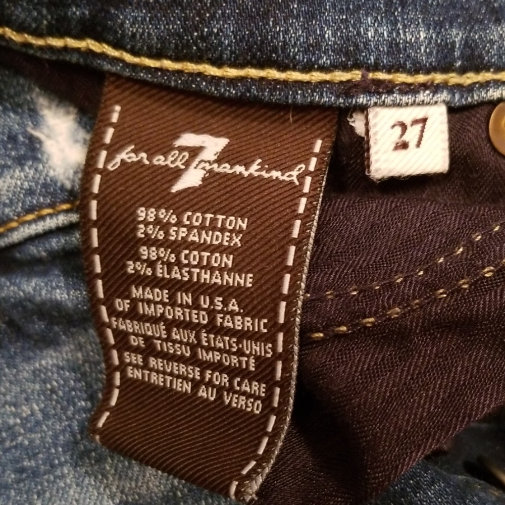 7 For All Mankind Josefina Skinny Boyfriend Jeans - Picture 6 of 8